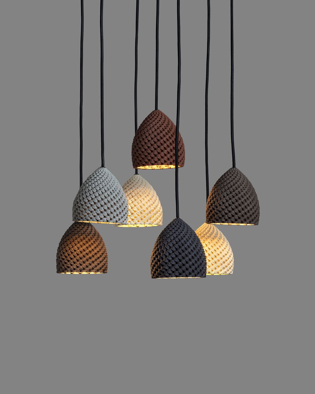 SAHARA 3d printed CLAY lampshade