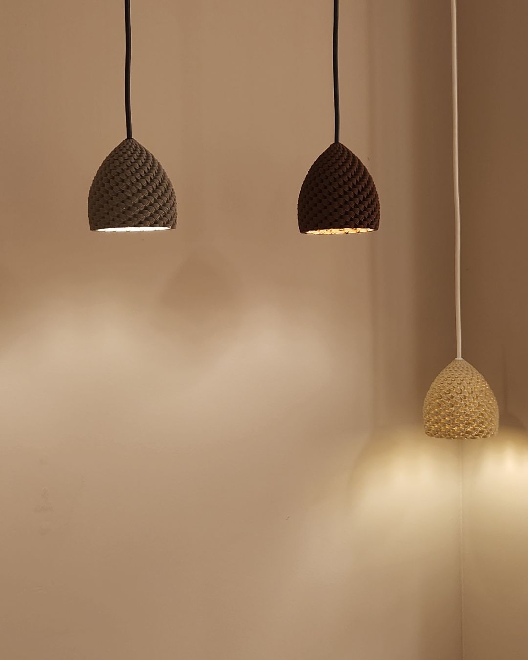 SAHARA 3d printed CLAY lampshade